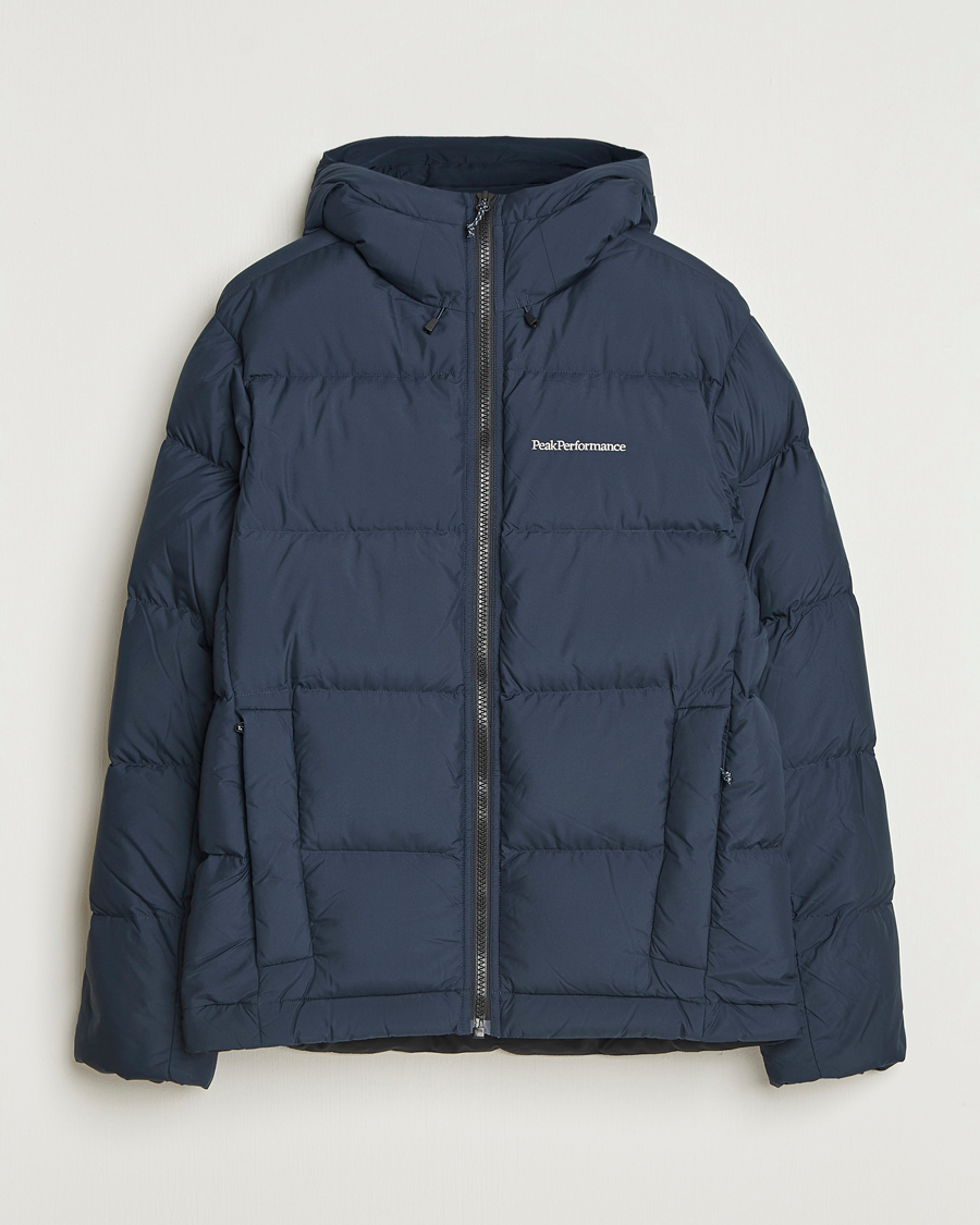 Men | Coats & Jackets | Peak Performance | Rivel Down Hooded Jacket Blue Shadow