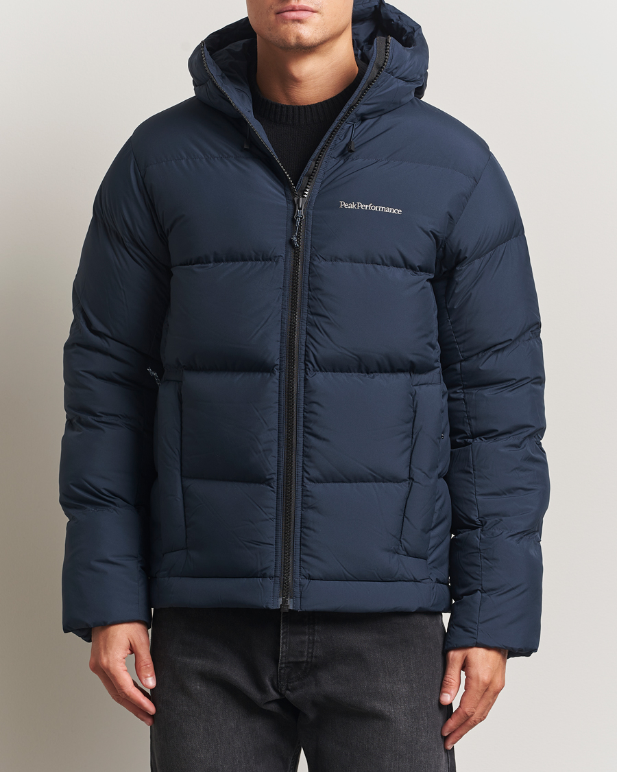 Men | Coats & Jackets | Peak Performance | Rivel Down Hooded Jacket Blue Shadow