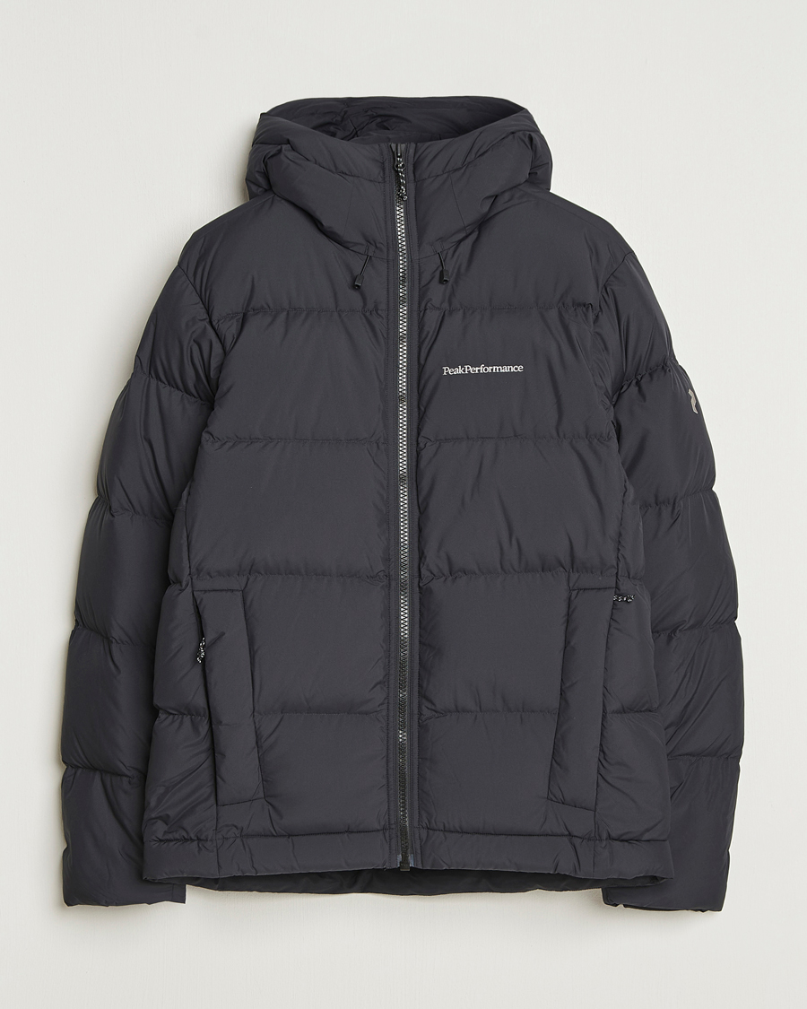 Peak Performance Rivel Down Hooded Jacket Black at CareOfCarl.com