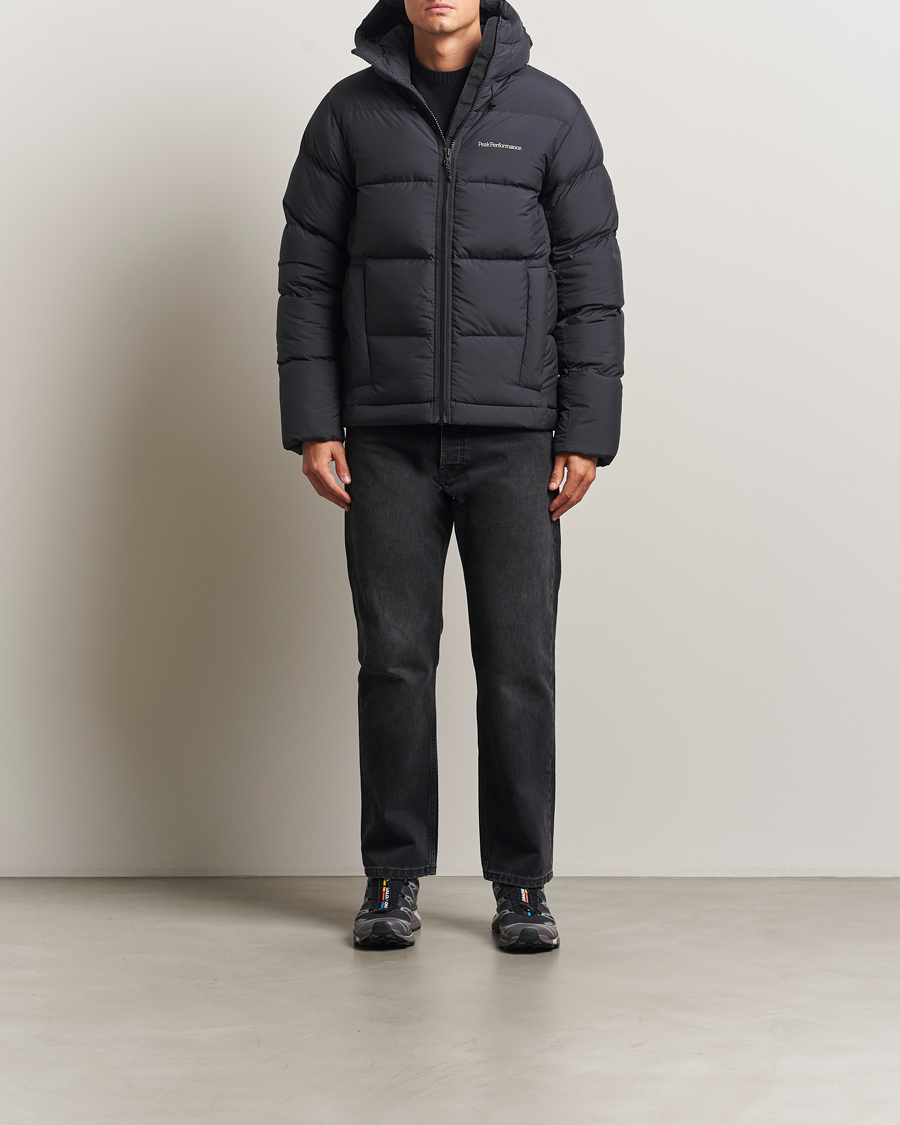 Peak Performance Rivel Down Hooded Jacket Black at CareOfCarl.com