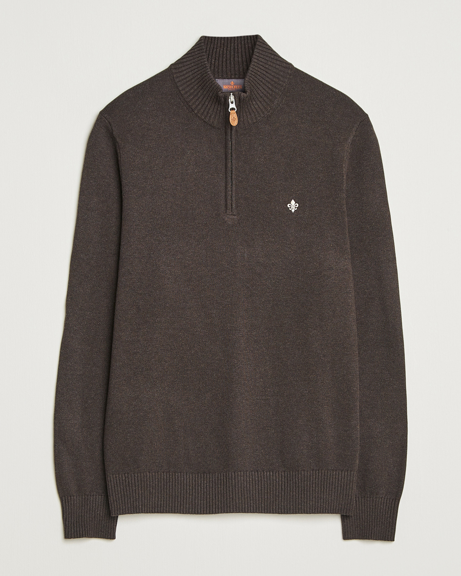 マロン★ハリー Morris Darmon Half Zip Brown at CareOfCarl.com
