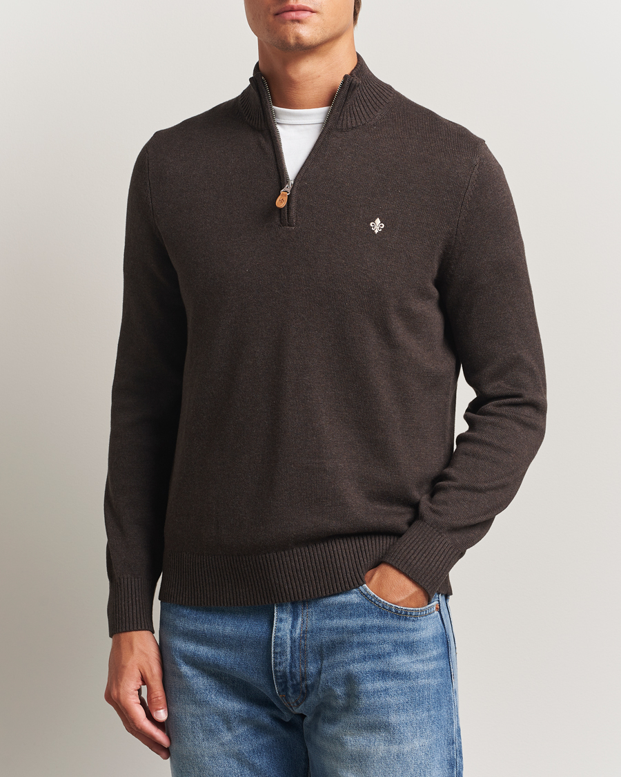 Morris Darmon Half Zip Brown at CareOfCarl.com