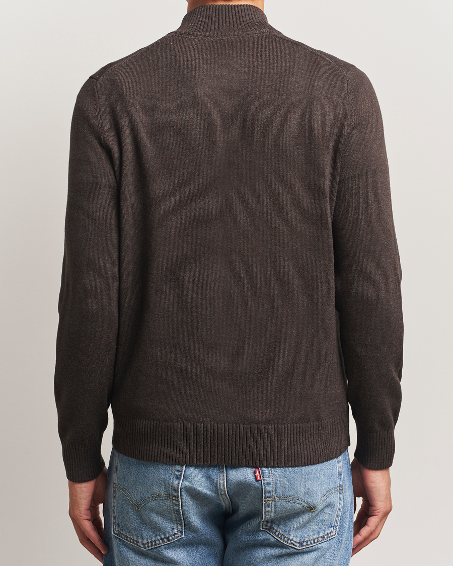 Men | Sweaters & Knitwear | Morris | Darmon Half Zip Brown