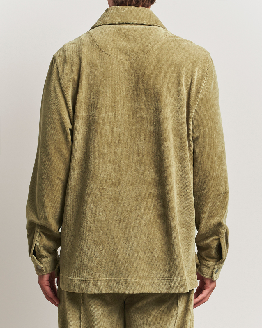 Men | Sweaters & Knitwear | OAS | Savvy Half Zip Green