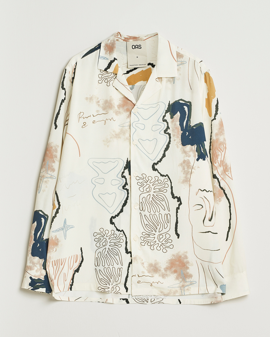 Men | Shirts | OAS | Brillo Viscose Shirt Beige
