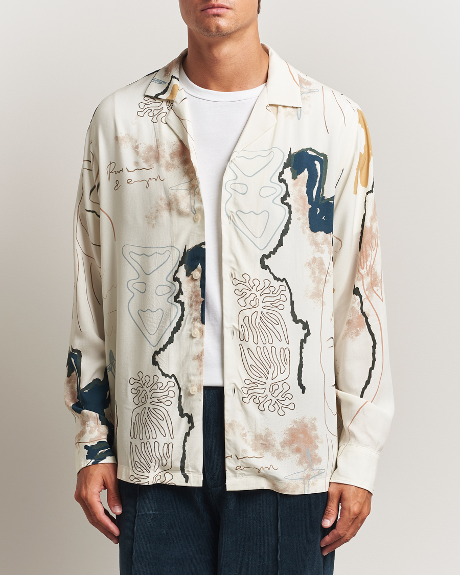Men | Shirts | OAS | Brillo Viscose Shirt Beige