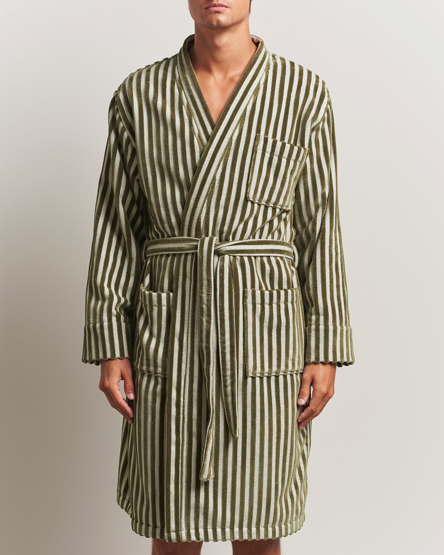 Men | Pyjamas & Robes | OAS | Korto Cotton Robe Green