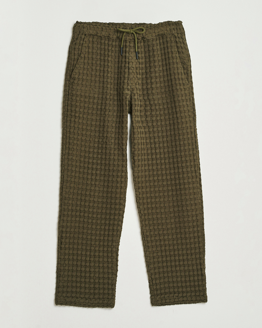 OAS Turtle Ayora Waffle Pants Dark Green at CareOfCarl.com
