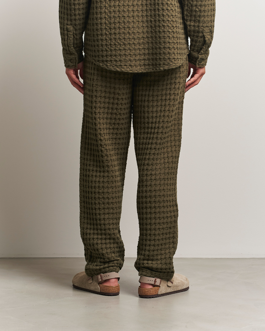 OAS Turtle Ayora Waffle Pants Dark Green at CareOfCarl.com