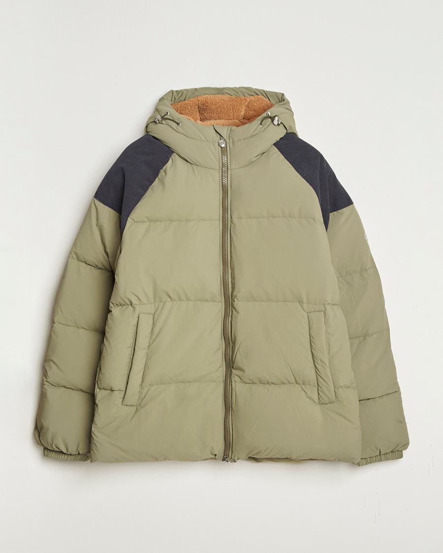 Men | Coats & Jackets | Pyrenex | Retro Sten Hooded Puffer Jacket Mermaid