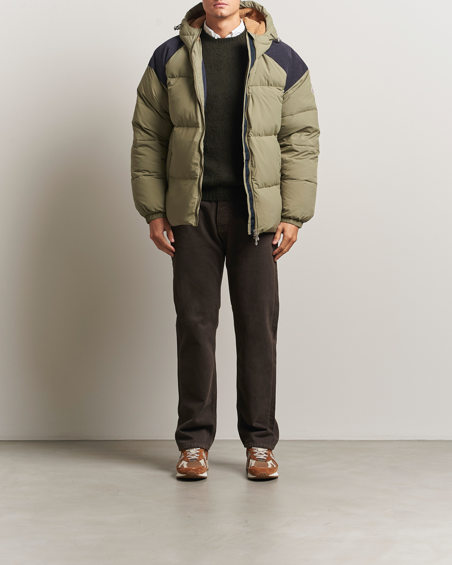 Men | Coats & Jackets | Pyrenex | Retro Sten Hooded Puffer Jacket Mermaid