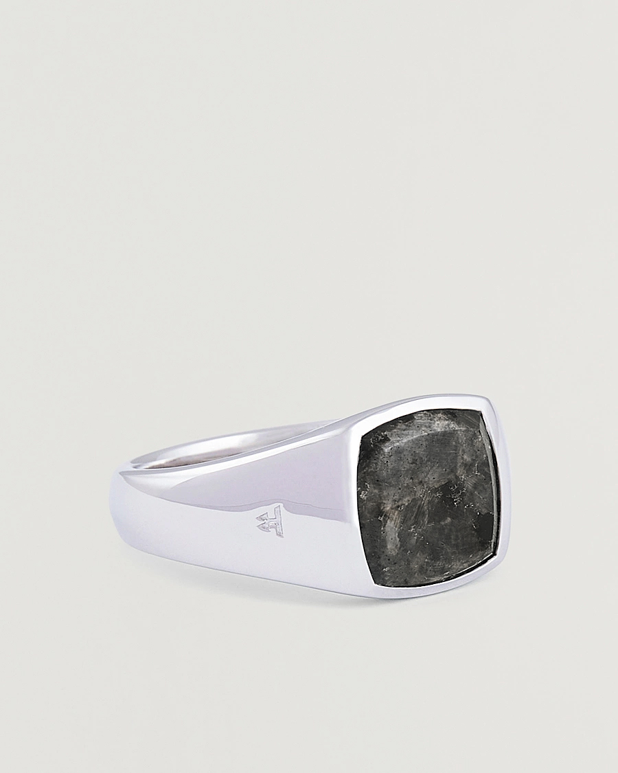 Tom Wood Kay Ring Black Larvikite at CareOfCarl.com