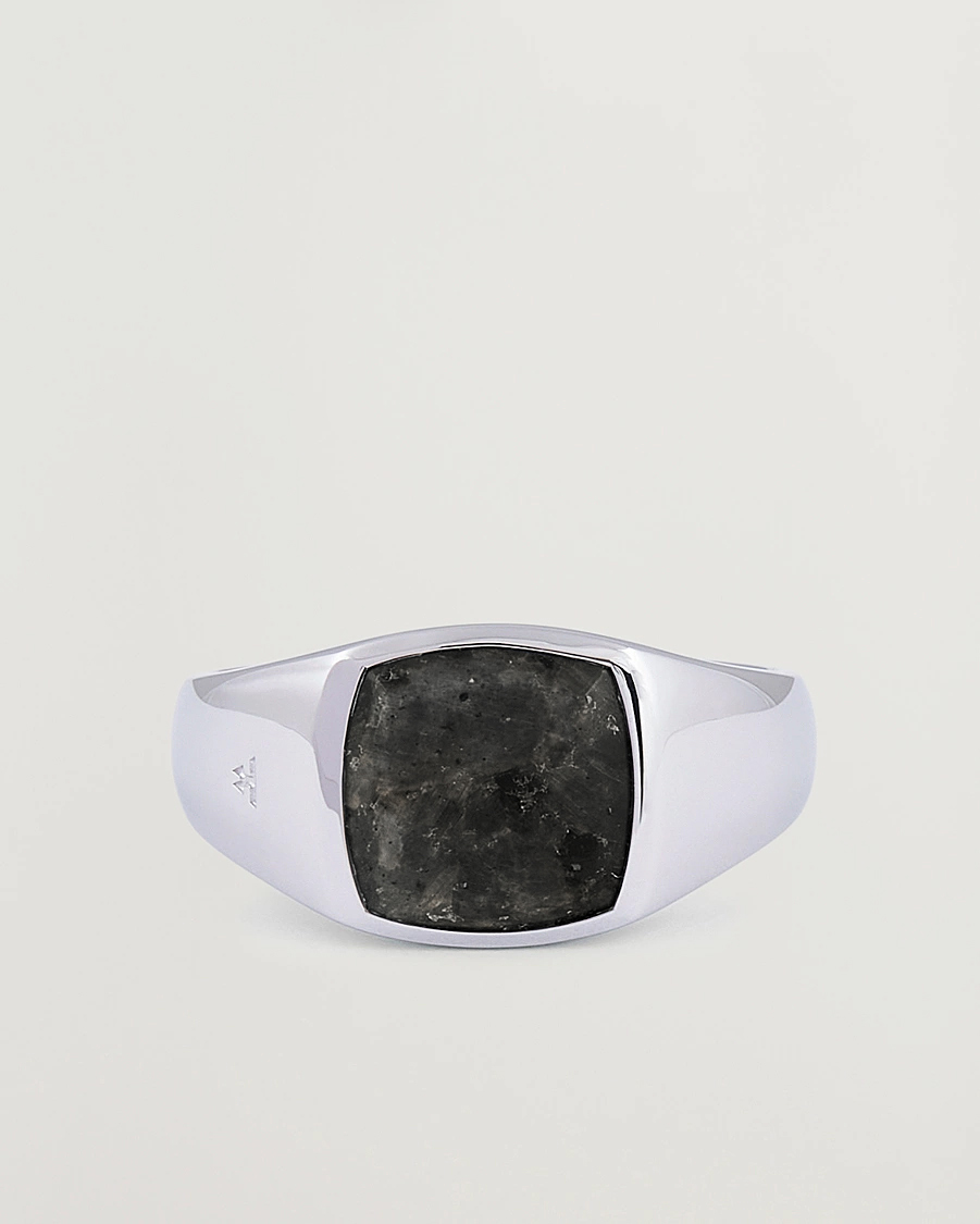 Tom Wood Kay Ring Black Larvikite at CareOfCarl.com