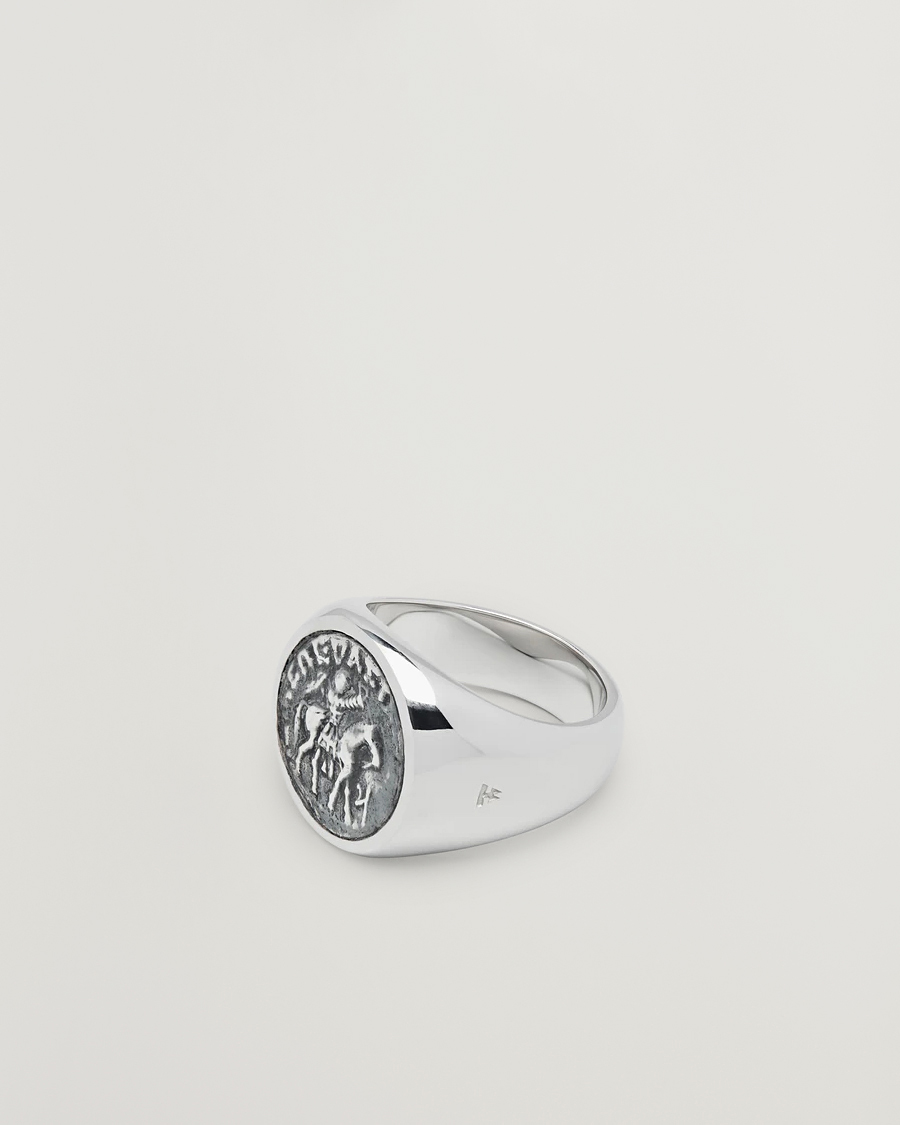Tom Wood Coin Pinky Ring Silver at CareOfCarl.com