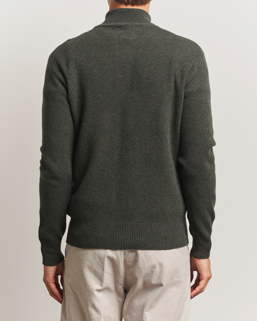 Men | Sweaters & Knitwear | Altea | Shetland Cardigan Dark Green