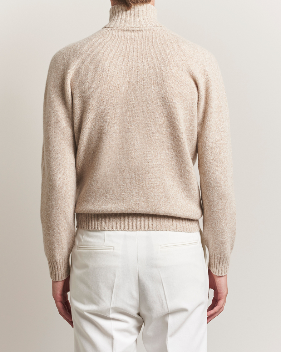 Men | Sweaters & Knitwear | Altea | Wool/Cashmere Rollneck Beige Melange