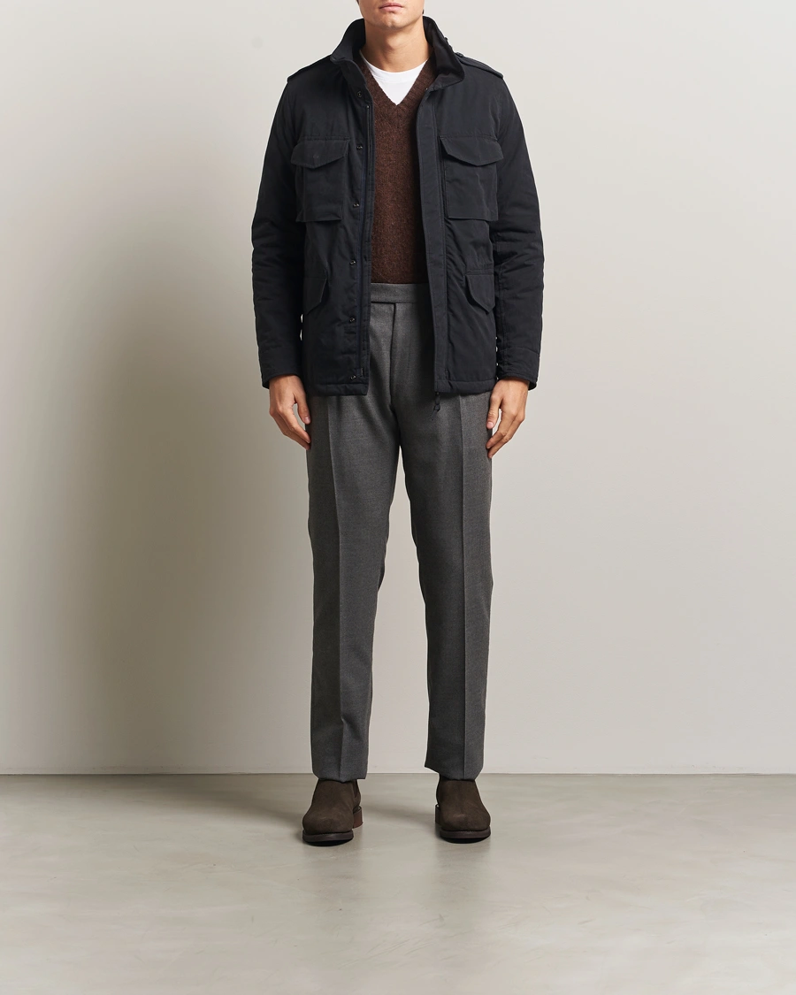 Men | Coats & Jackets | Aspesi | Minifield Cotton Field Jacket Navy
