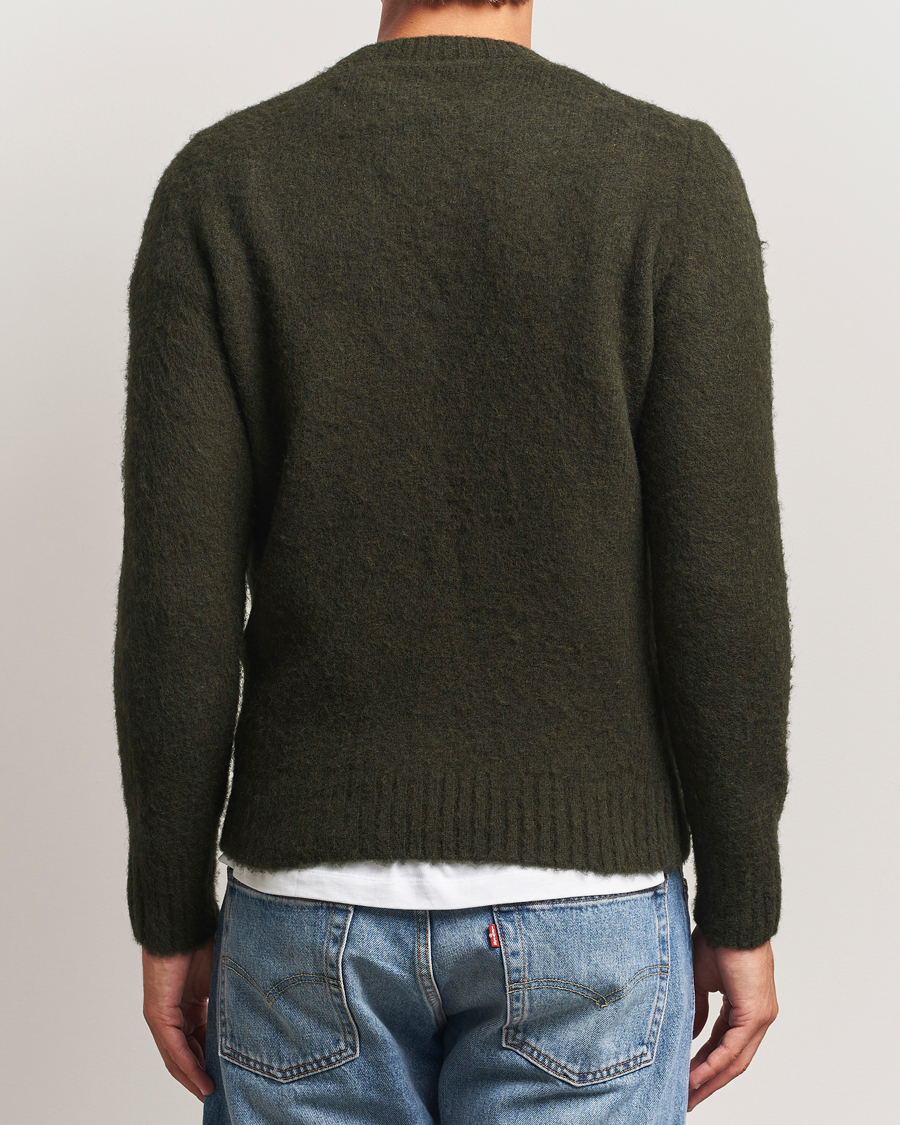 Men | Sweaters & Knitwear | Aspesi | Brushed Shetland Sweater Hunting Green