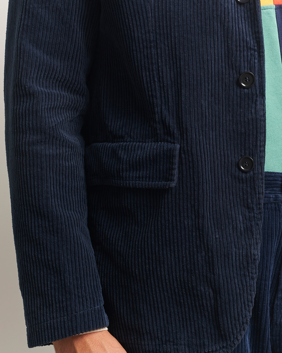 Men | Blazers | Aspesi | Corduroy Blazer Navy