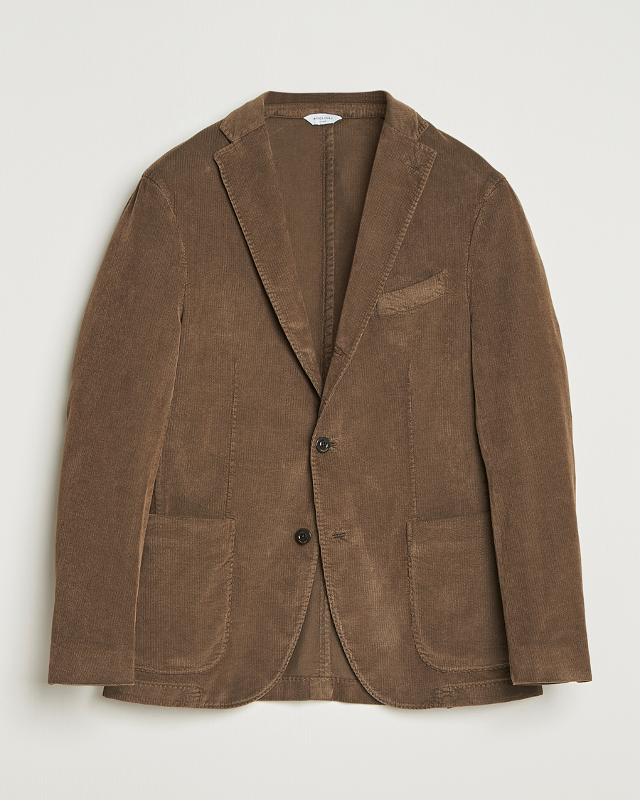 Boglioli K Jacket Corduroy Blazer Brown at CareOfCarl.com