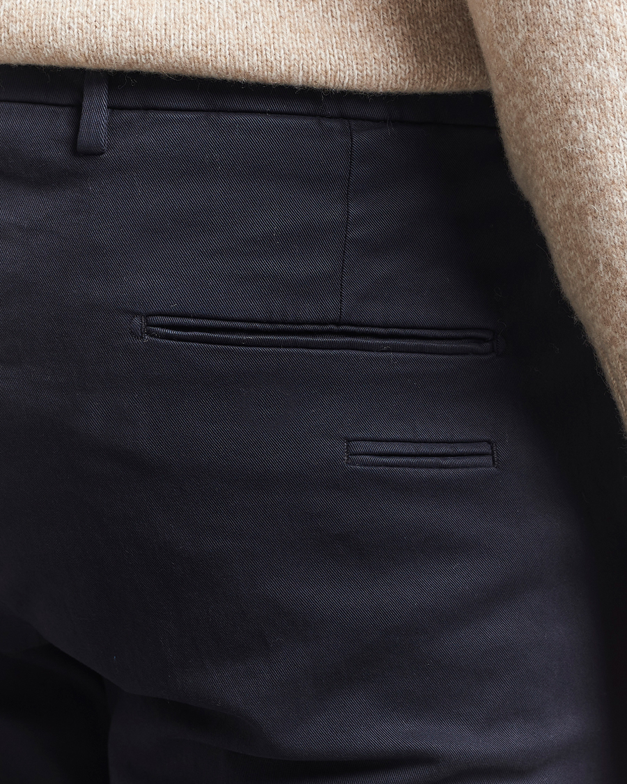 Men | Trousers | Briglia 1949 | Slim Fit Cotton Stretch Chino Navy