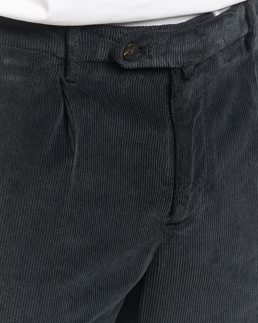Men | Trousers | Briglia 1949 | Easy Fit Corduroy Trousers Black