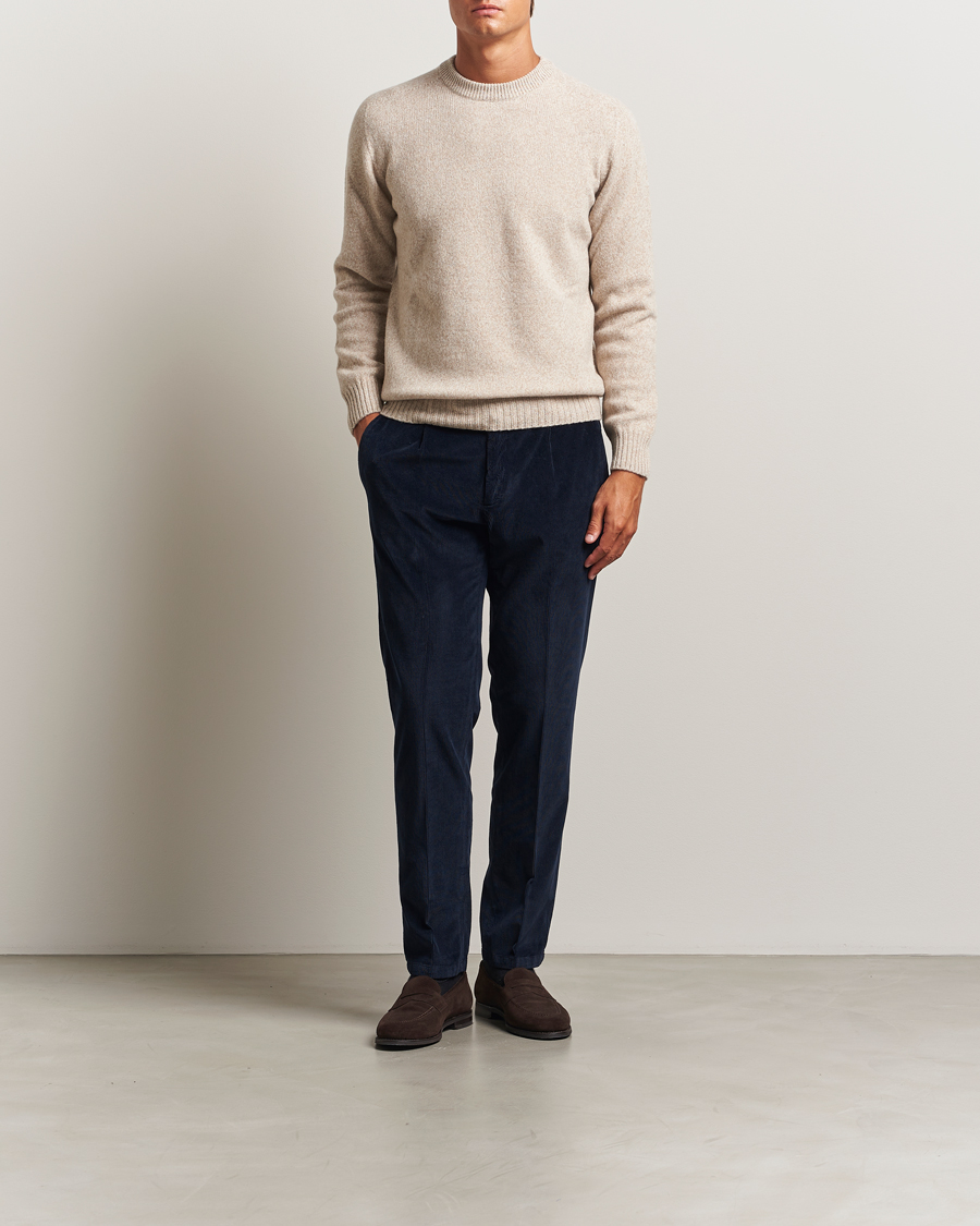 Men | Trousers | Briglia 1949 | Easy Fit Corduroy Trousers Navy