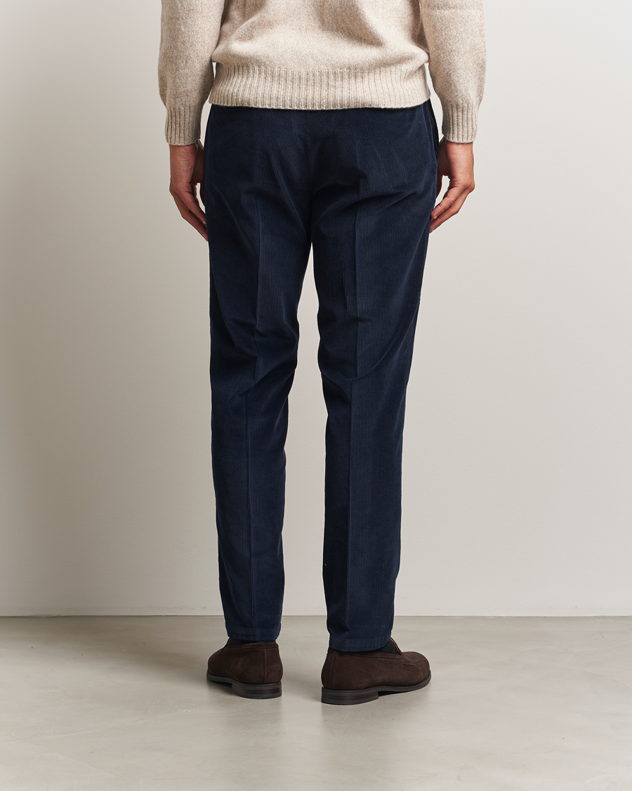 Men | Trousers | Briglia 1949 | Easy Fit Corduroy Trousers Navy