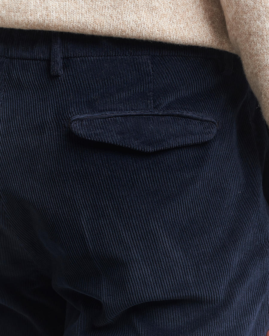 Men | Trousers | Briglia 1949 | Easy Fit Corduroy Trousers Navy