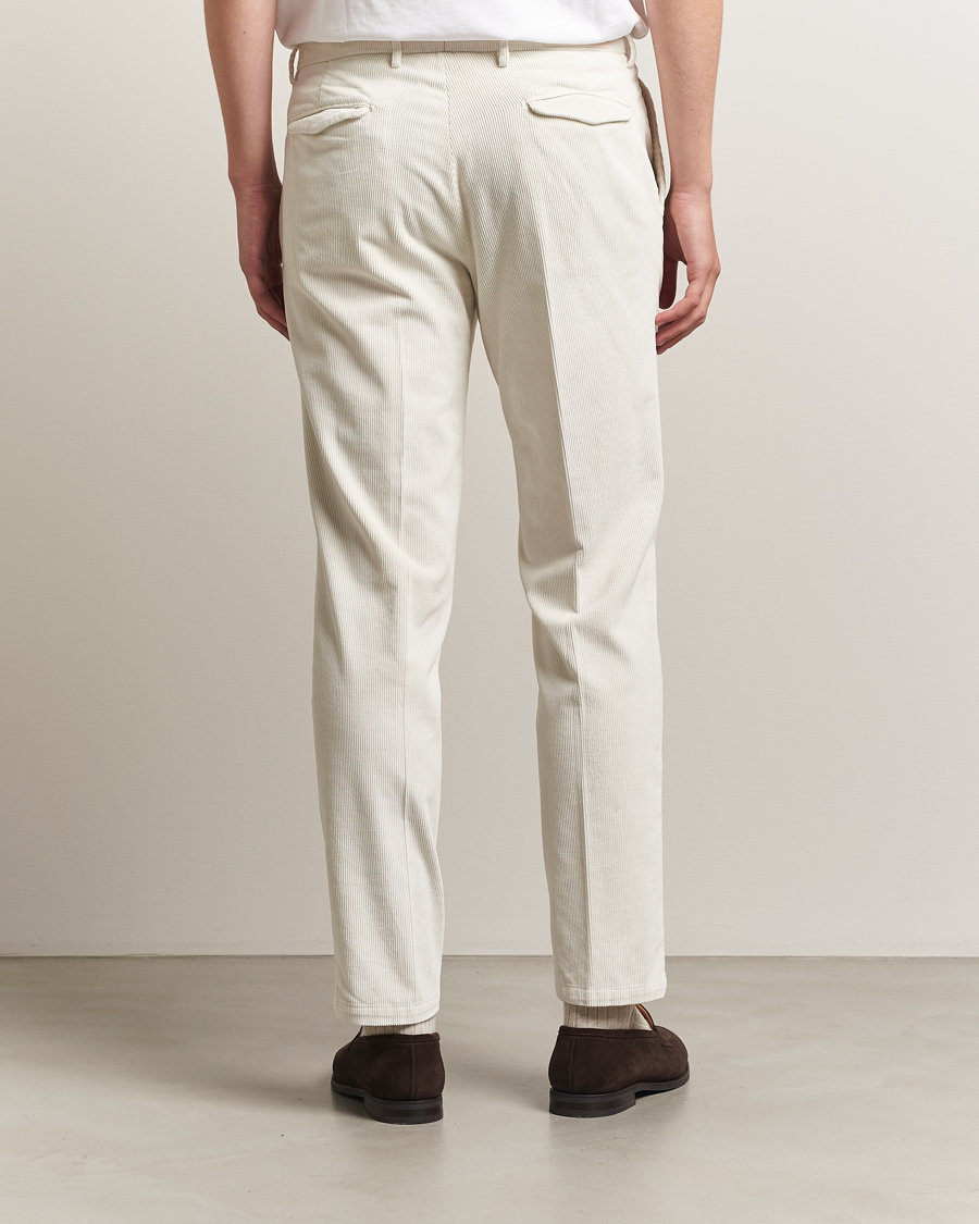 Men | Trousers | Briglia 1949 | Easy Fit Corduroy Trousers Off White