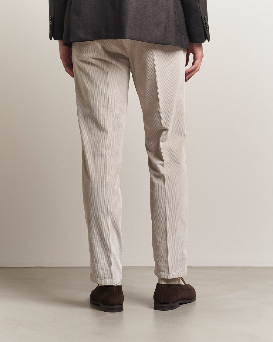 Men | Trousers | Briglia 1949 | Easy Fit Corduroy Trousers Beige