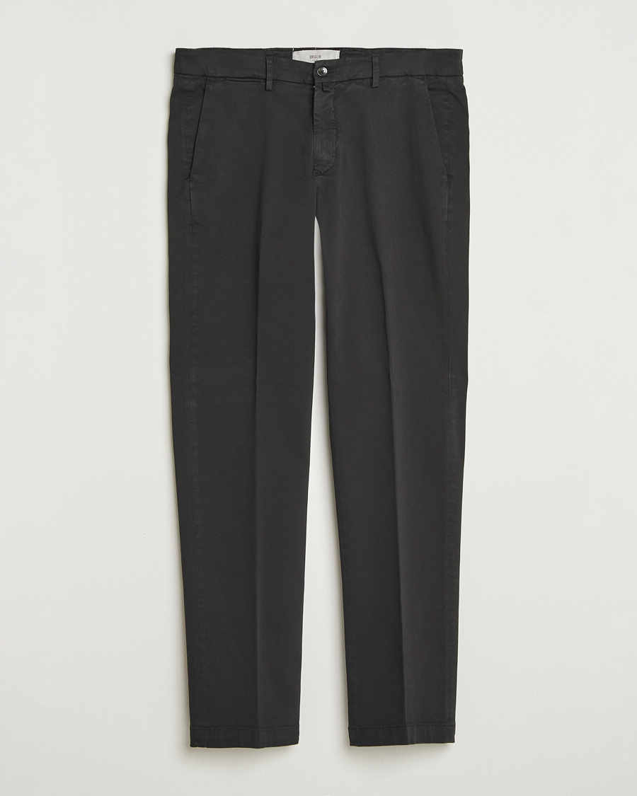 Men | Trousers | Briglia 1949 | Soho Tailored Easy Fit Chino Black