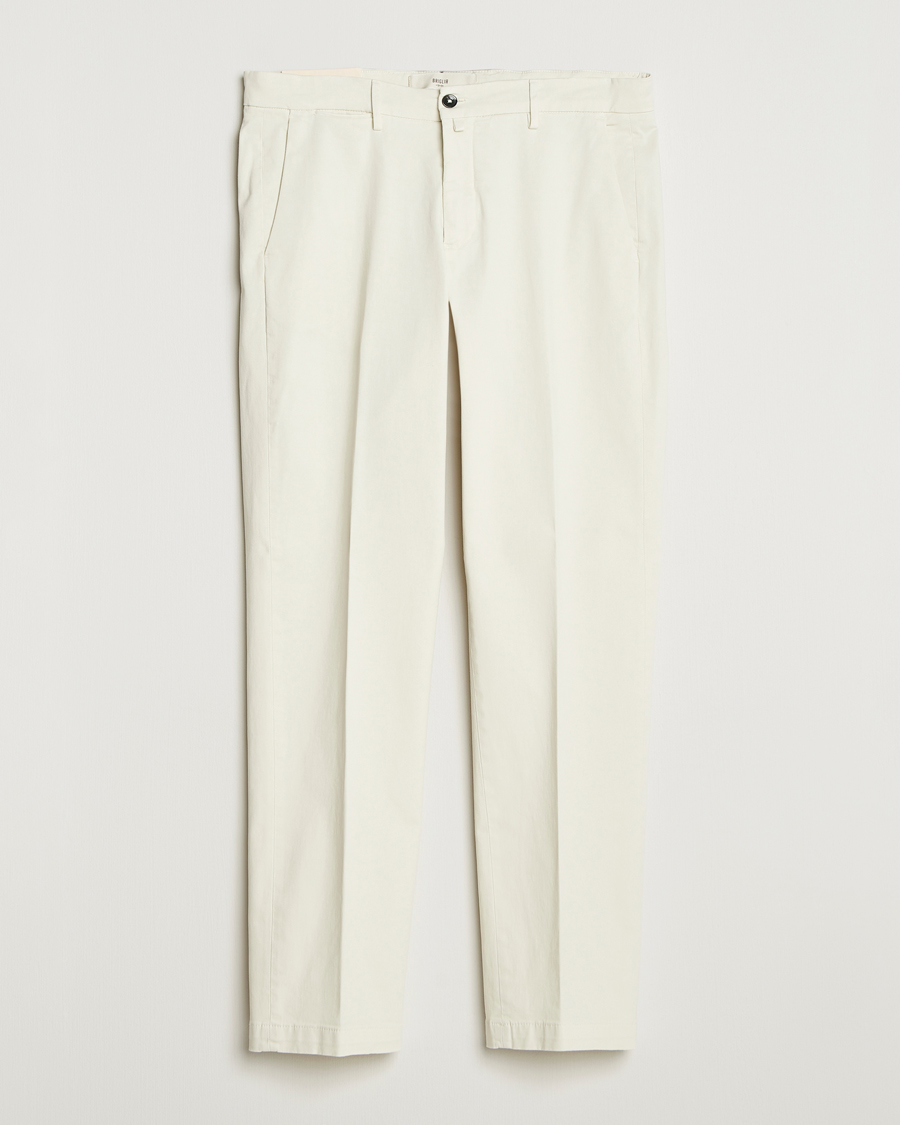 Men | Trousers | Briglia 1949 | Soho Tailored Easy Fit Chino Off White