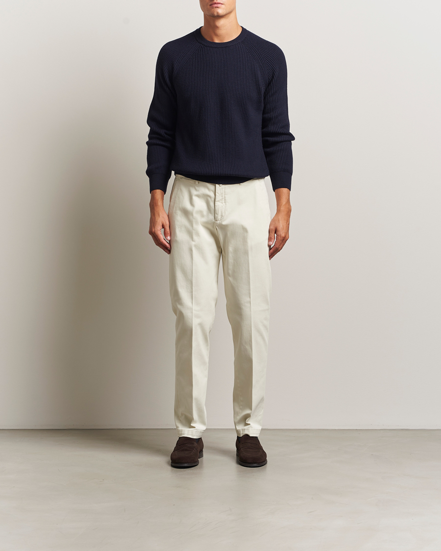 Men | Trousers | Briglia 1949 | Soho Tailored Easy Fit Chino Off White