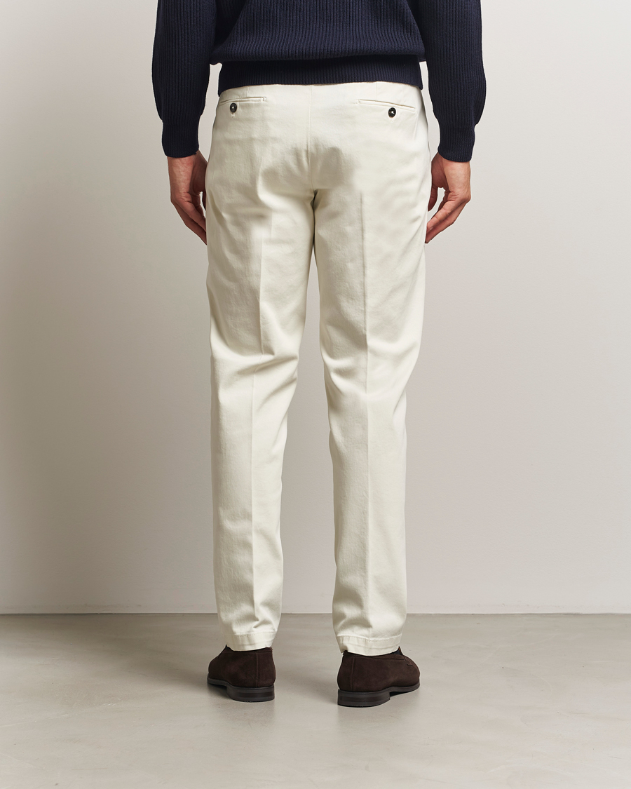 Men | Trousers | Briglia 1949 | Soho Tailored Easy Fit Chino Off White
