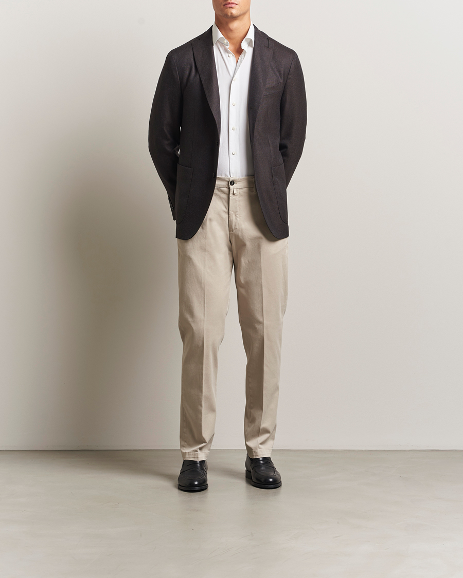 Men | Trousers | Briglia 1949 | Soho Tailored Easy Fit Chino Beige