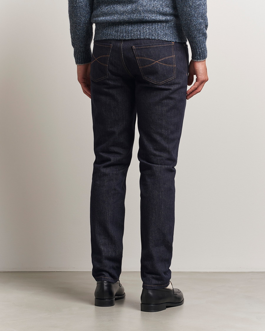 Brunello Cucinelli Traditional Fit Jeans Dark Indigo at CareOfCarl.com