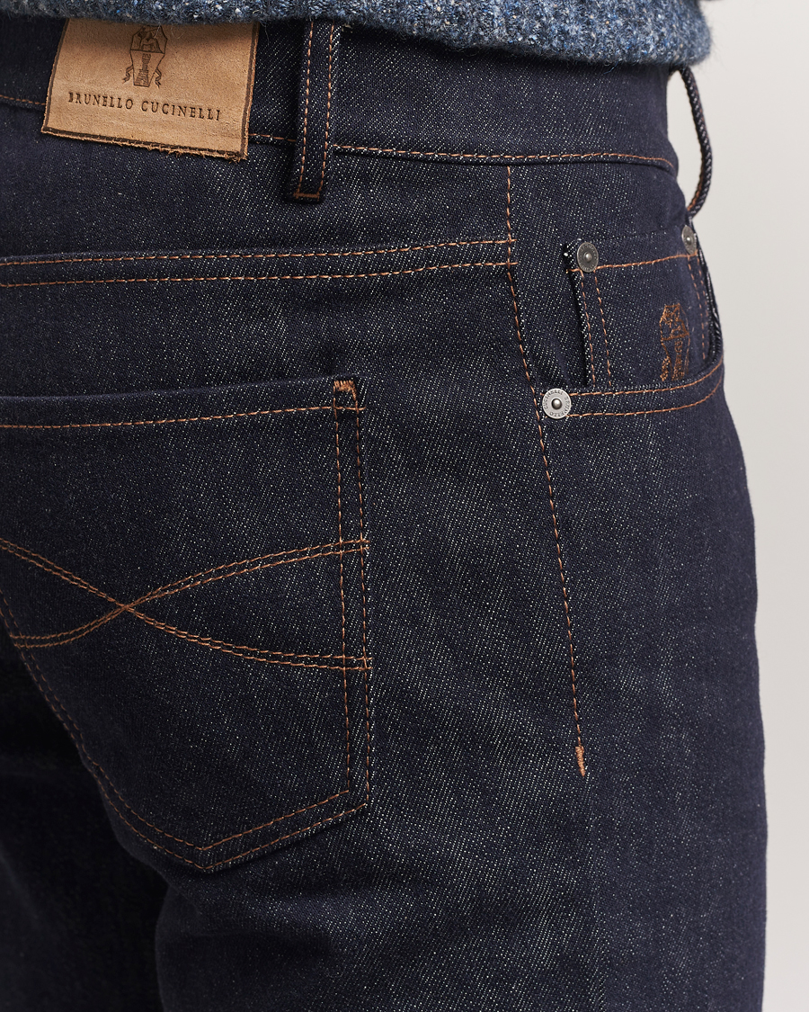 Men | Jeans | Brunello Cucinelli | Traditional Fit Jeans Dark Indigo