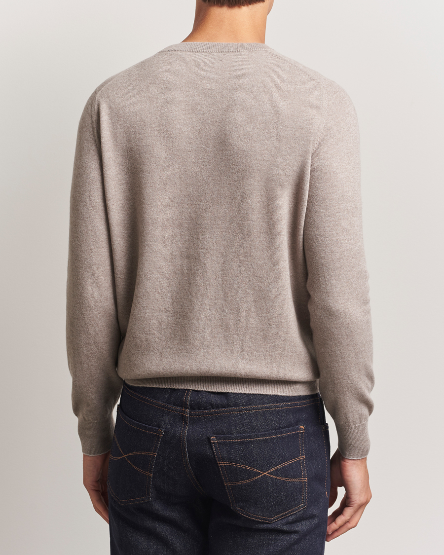 Men | Sweaters & Knitwear | Brunello Cucinelli | 2 Ply Cashmere Pullover Beige