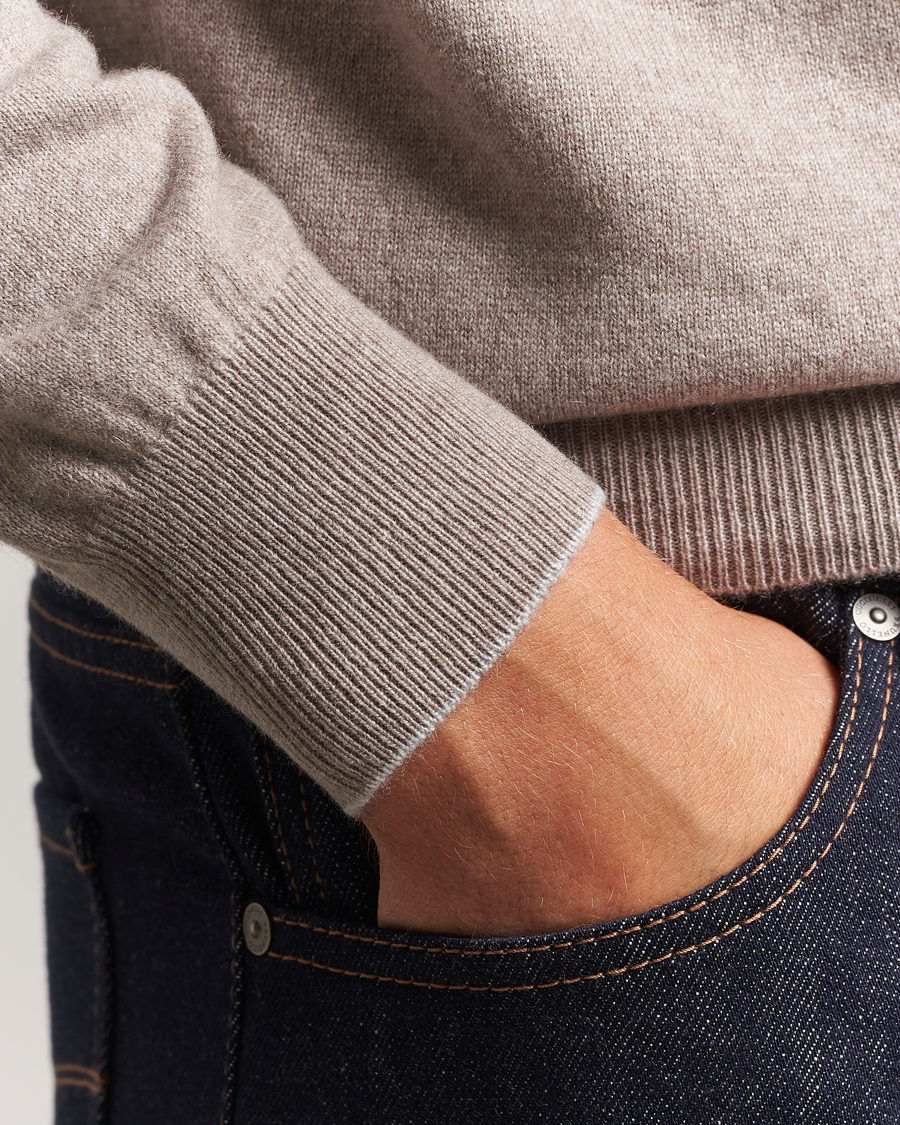 Men | Sweaters & Knitwear | Brunello Cucinelli | 2 Ply Cashmere Pullover Beige