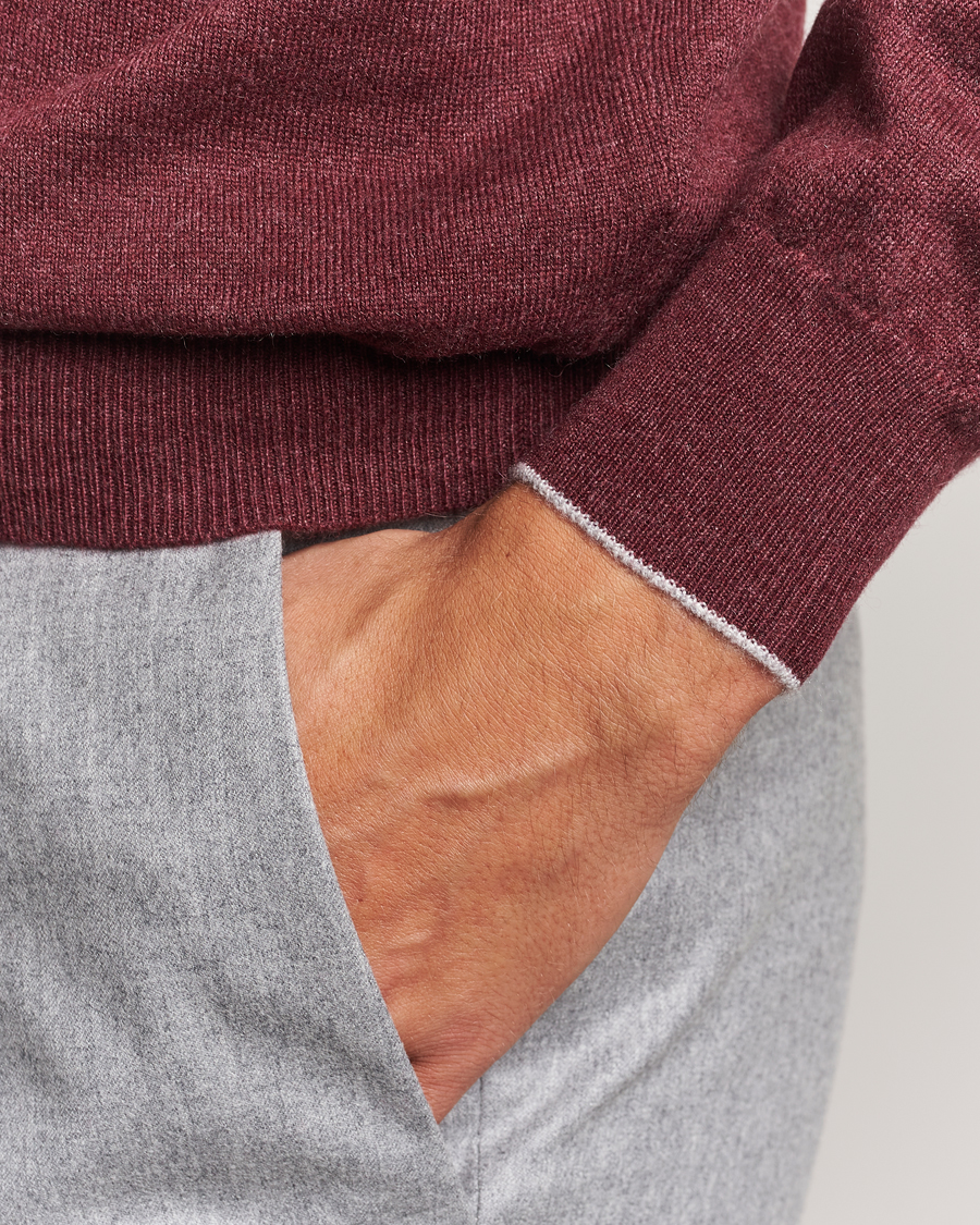 Men | Sweaters & Knitwear | Brunello Cucinelli | 2 Ply Cashmere Pullover Amaranto