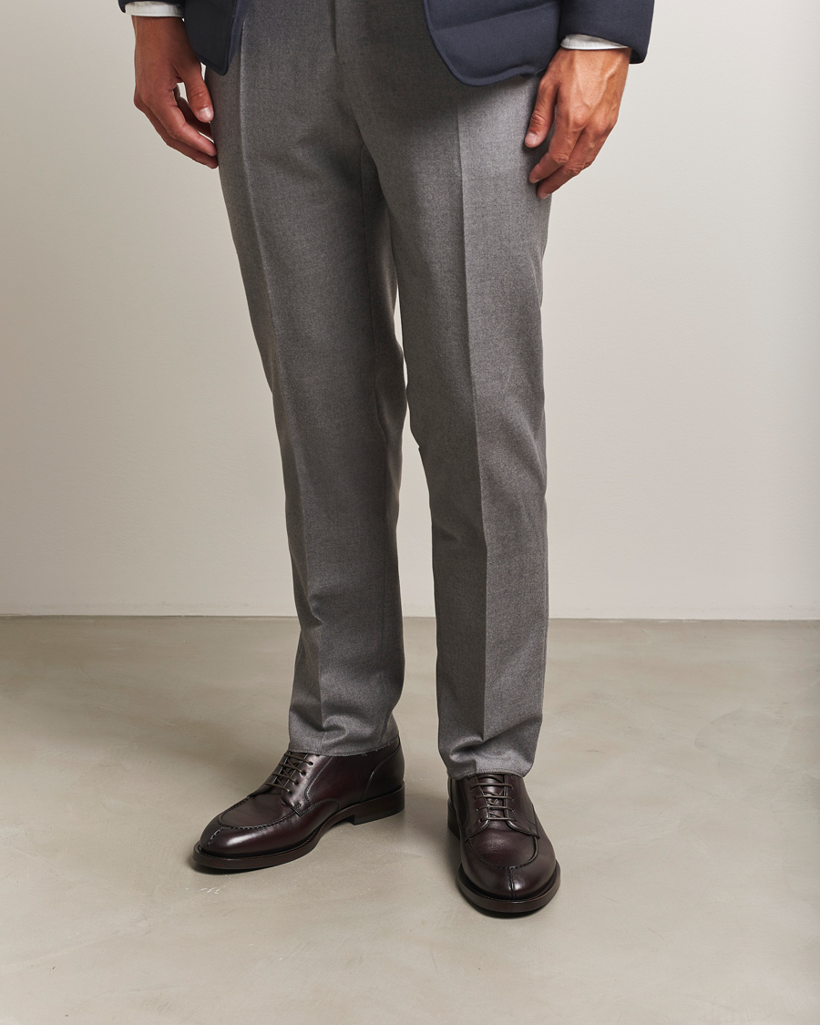 Men | Sweaters & Knitwear | Brunello Cucinelli | Cashmere Rib Crew Neck Sweater Pearl Grey