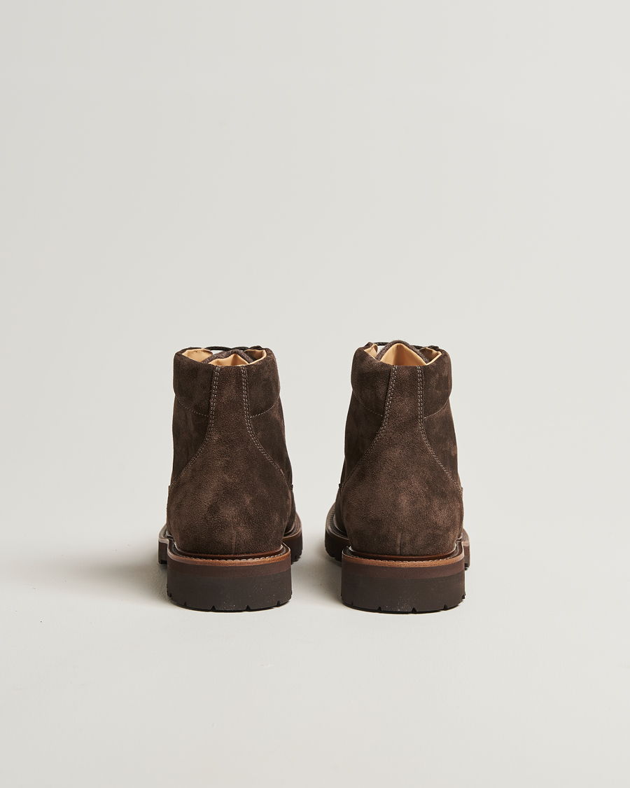 Men | Boots | Brunello Cucinelli | Lace Up Boots Dark Brown Suede