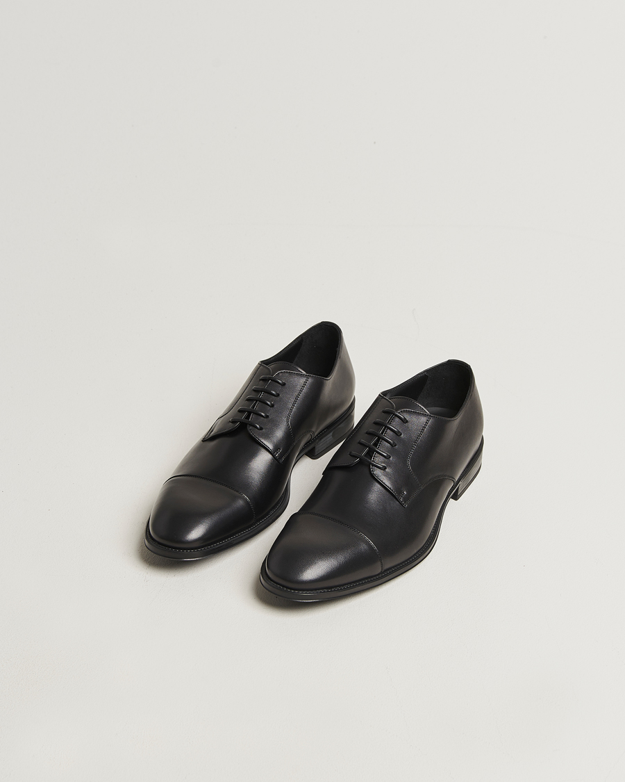 Men | Derby Shoes | Canali | Cap Toe Derby Black Calf
