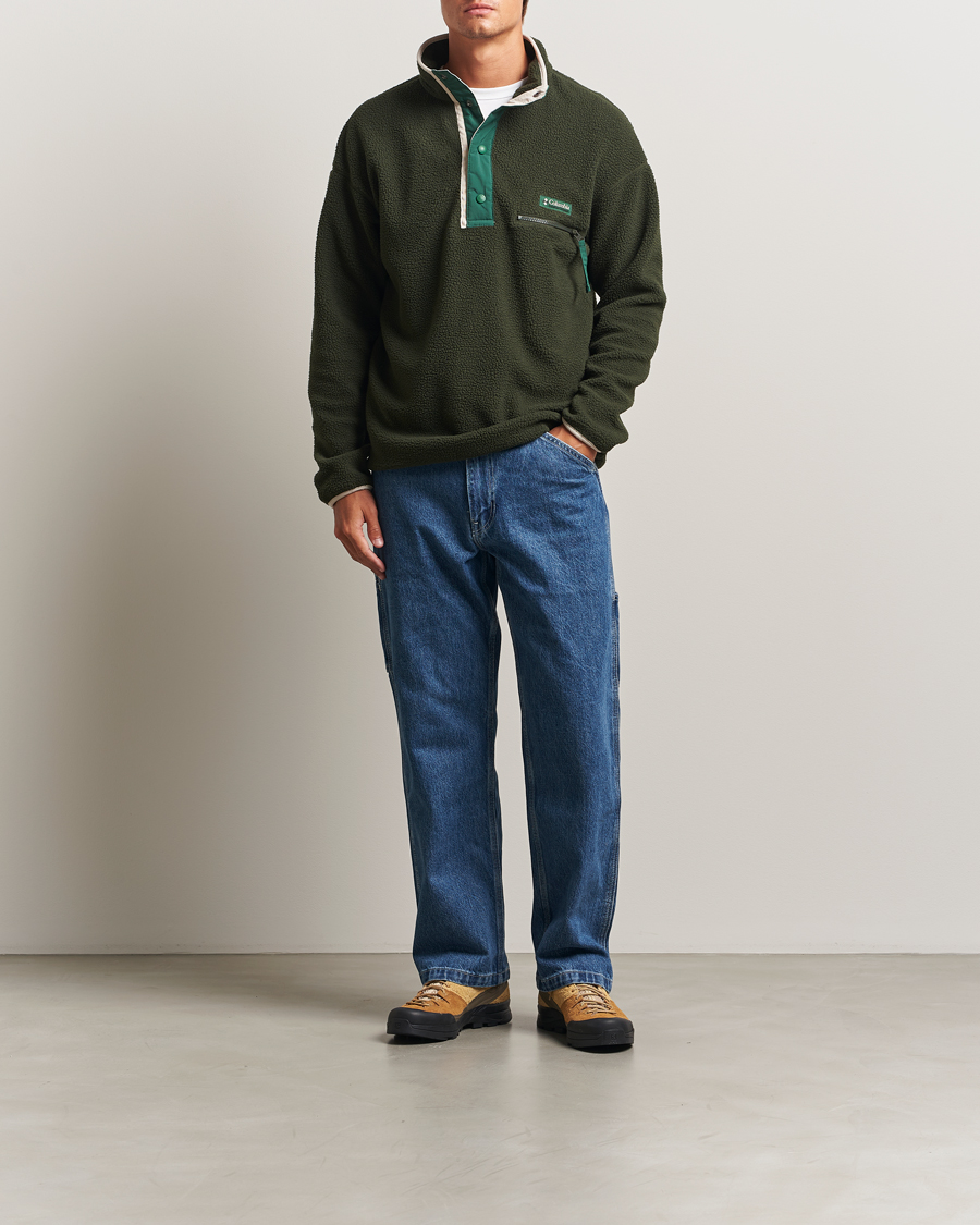 Men | Sweaters & Knitwear | Columbia | Helvetia Half Snap Fleece Greenscape
