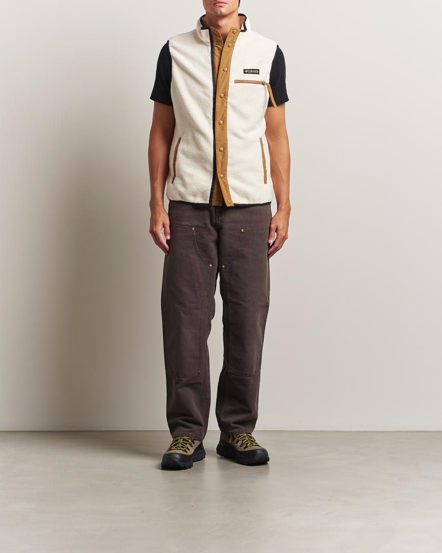 Men | Coats & Jackets | Columbia | Helvetia Half Snap Fleece Vest Chalk