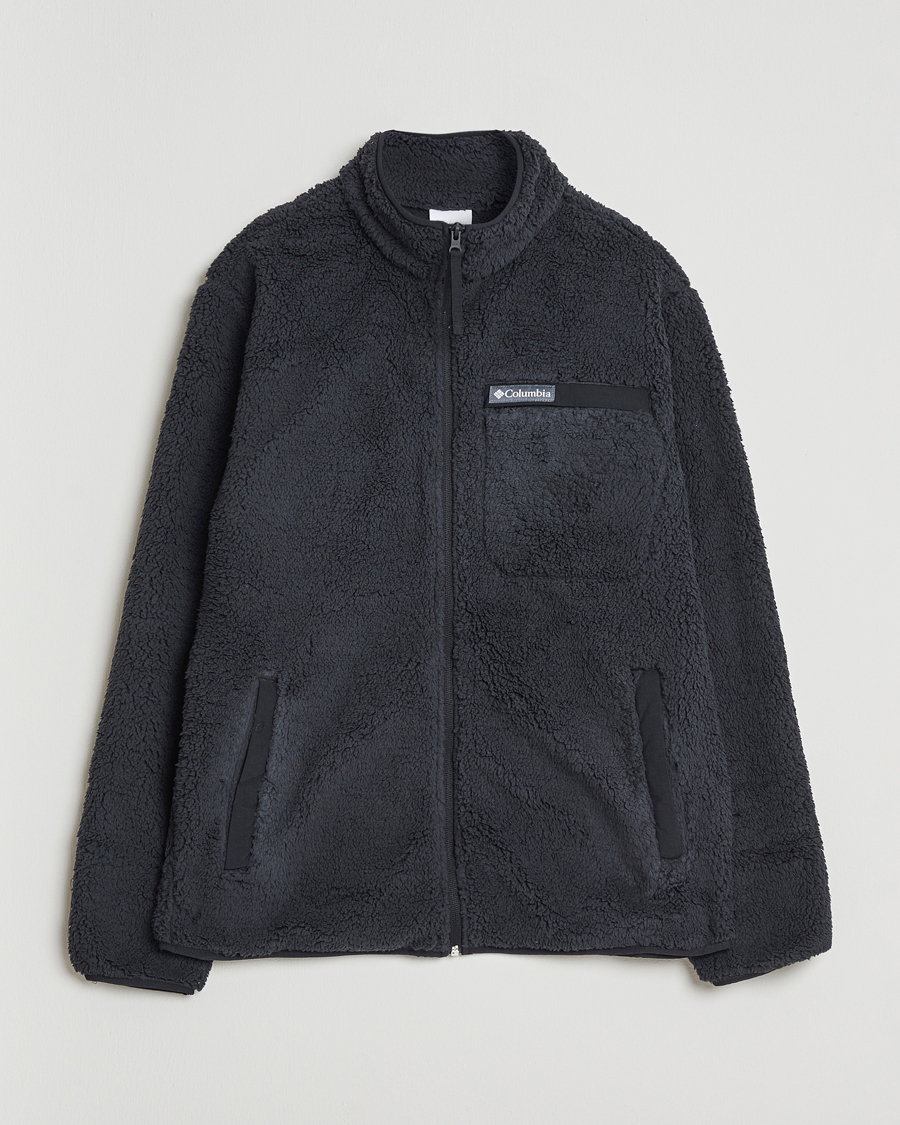 Men | Sweaters & Knitwear | Columbia | Rugged Ridge High Pile Full Zip Black