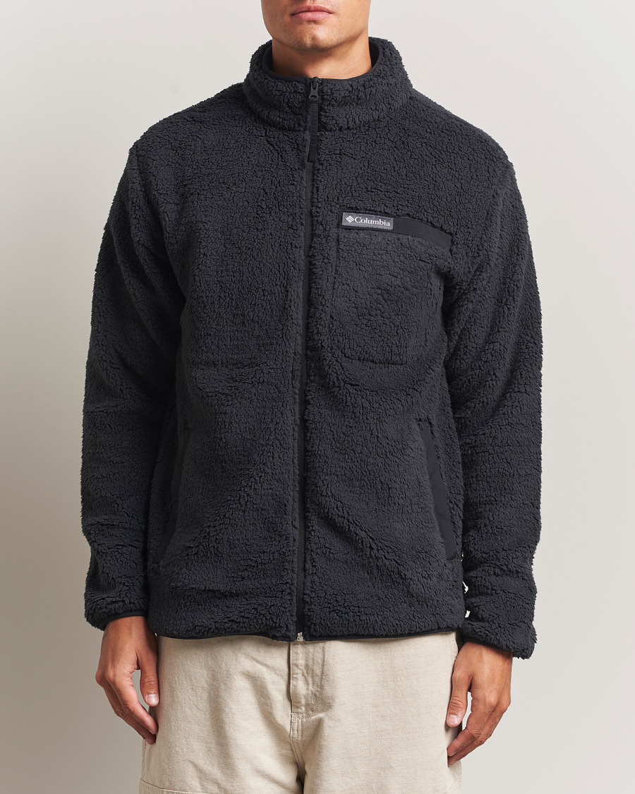 Men | Sweaters & Knitwear | Columbia | Rugged Ridge High Pile Full Zip Black