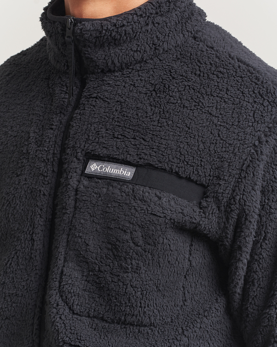 Men | Sweaters & Knitwear | Columbia | Rugged Ridge High Pile Full Zip Black