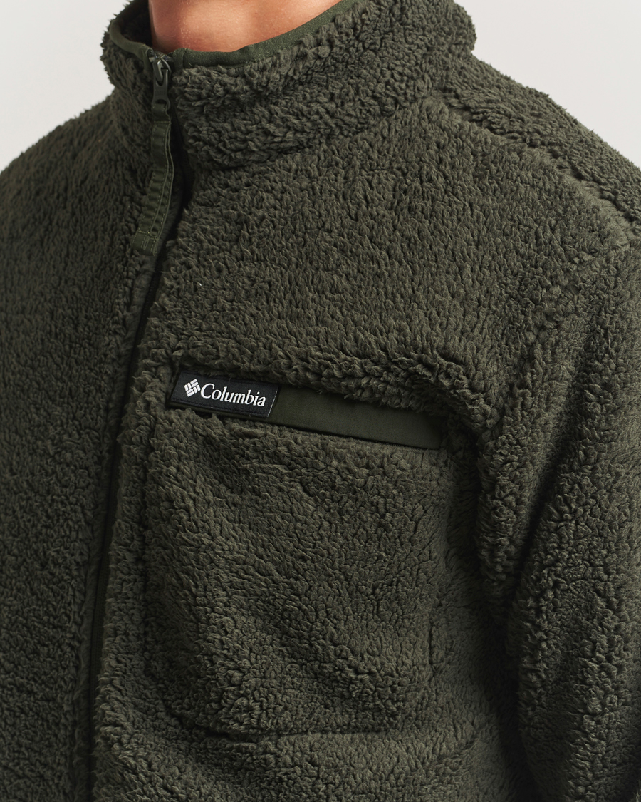 Men | Sweaters & Knitwear | Columbia | Rugged Ridge High Pile Full Zip Greenscape